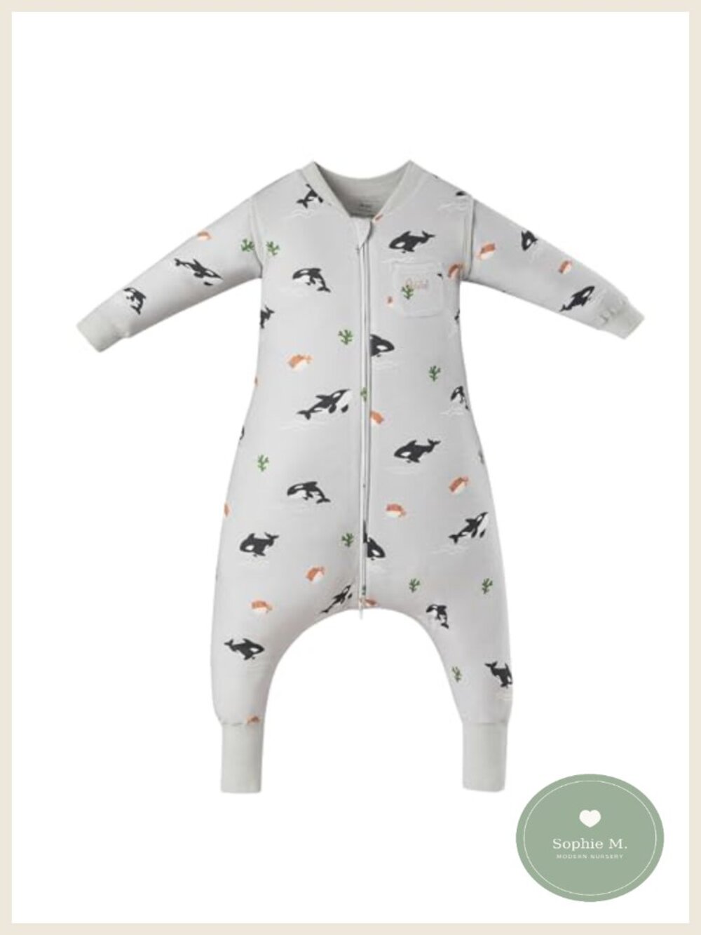 Merino Wool Organic Cotton Toddler Sleep Sack with Feet Removable Sleeves